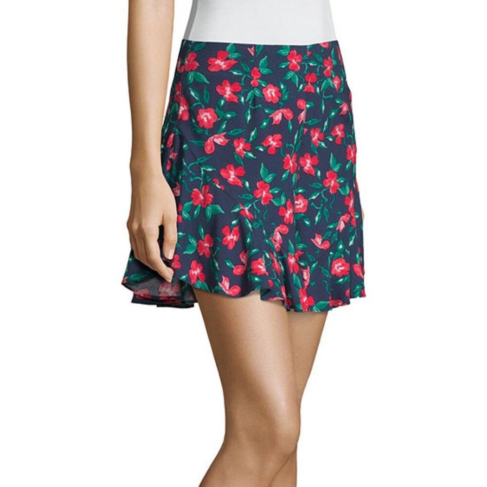 SOCIETY + STITCH Ruffle Shorts Juniors Floral Multicolor Medium NWT